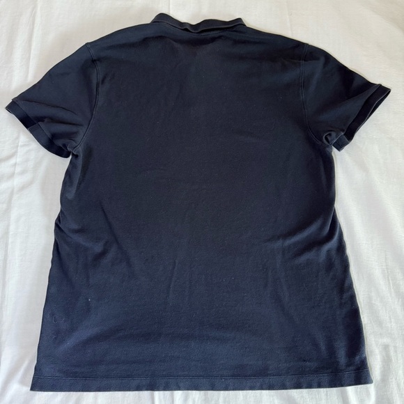 Abercrombie & Fitch Navy Polo Shirt XL Stretch Moose Logo Short Sleeve Casual - Picture 6 of 6